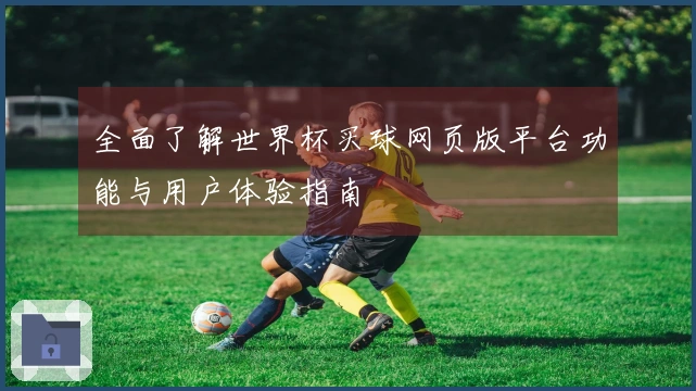 全面了解世界杯买球网页版平台功能与用户体验指南